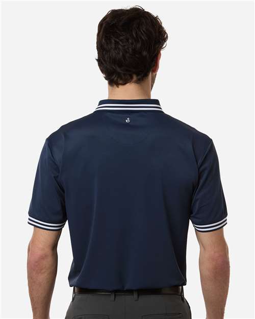 Swannies SW8700 Men's Thatcher Tipped Polo - Navy - model back