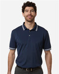 Swannies SW8700 Men's Thatcher Tipped Polo - Navy - model front