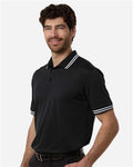 Swannies SW8700 Men's Thatcher Tipped Polo - Black - model side