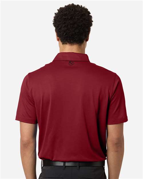 Puma Golf 631055 Men's Icon Polo 2.0 - Dark Crimson - model back