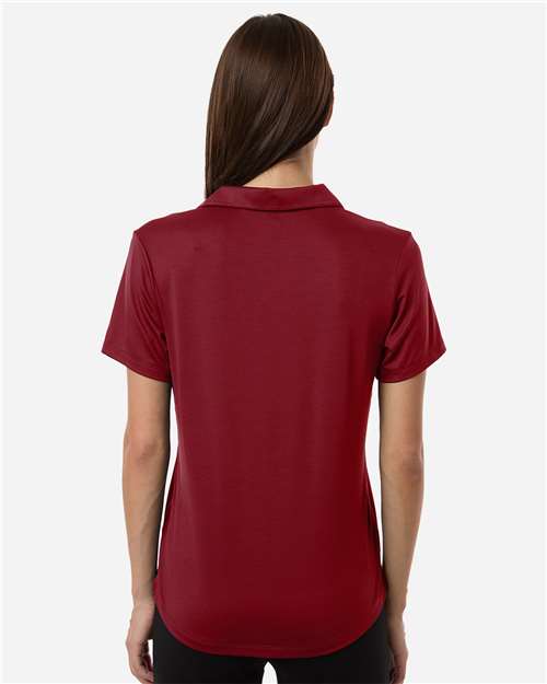 Puma Golf 631050 Women's Icon Polo 2.0 - Dark Crimson - model back