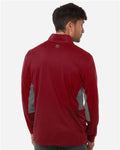 Puma Golf 628858 Men's Pure 2.0 Quarter-Zip - Dark Crimson/ Slate Sky - model back