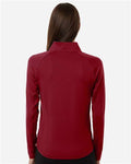 Puma Golf 629449 Women's Pure 2.0 Quarter-Zip - Dark Crimson - model back