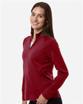 Puma Golf 629449 Women's Pure 2.0 Quarter-Zip - Dark Crimson - model side