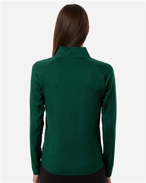 Puma Golf 629449 Women's Pure 2.0 Quarter-Zip - Dark Myrtle - model back