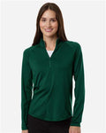 Puma Golf 629449 Women's Pure 2.0 Quarter-Zip - Dark Myrtle - model front