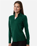 Puma Golf 629449 Women's Pure 2.0 Quarter-Zip - Dark Myrtle - model side
