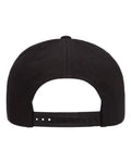 Yupoong 6002YP Classic Poplin Golf Cap - Black - back