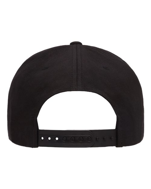 Yupoong 6002YP Classic Poplin Golf Cap - Black - back