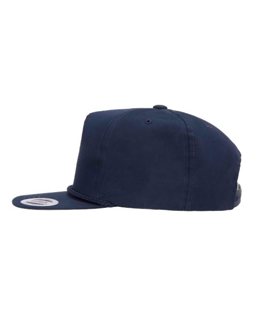 Yupoong 6002YP Classic Poplin Golf Cap - Navy - side
