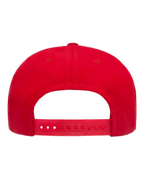 Yupoong 6002YP Classic Poplin Golf Cap - Red - back