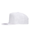 Yupoong 6002YP Classic Poplin Golf Cap - White - side