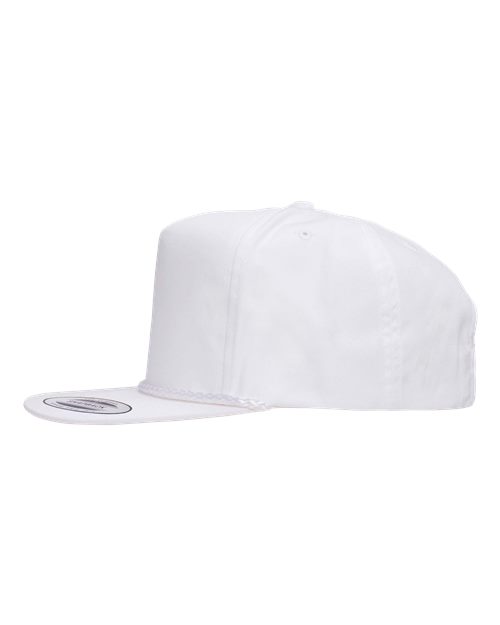 Yupoong 6002YP Classic Poplin Golf Cap - White - side