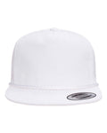 Yupoong 6002YP Classic Poplin Golf Cap - White - front