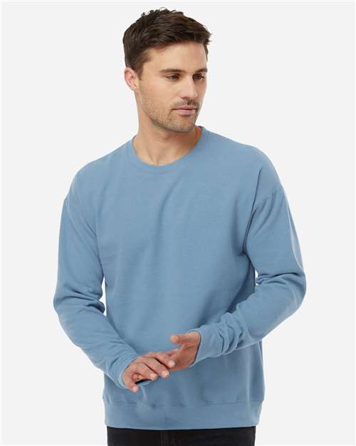 Tultex 340 Unisex Fleece Crewneck Sweatshirt - Light Slate - model front