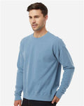 Tultex 340 Unisex Fleece Crewneck Sweatshirt - Light Slate - model side
