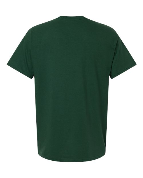 Gildan 5000 Heavy Cotton T-Shirt - Fan Dark Green - back