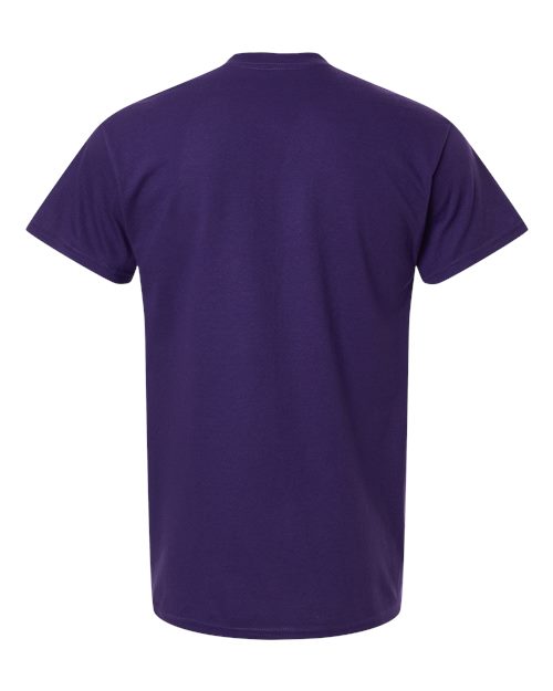 Gildan 5000 Heavy Cotton T-Shirt - Fan Dark Purple - back