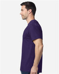 Gildan 5000 Heavy Cotton T-Shirt - Fan Dark Purple - model side
