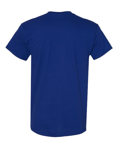Gildan 5000 Heavy Cotton T-Shirt - Fan Deep Royal - back