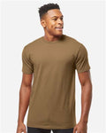 Tultex 290 Unisex Heavyweight Jersey T-Shirt - Desert Brown - model front