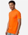 Tultex 290 Unisex Heavyweight Jersey T-Shirt - Safety Orange - model side