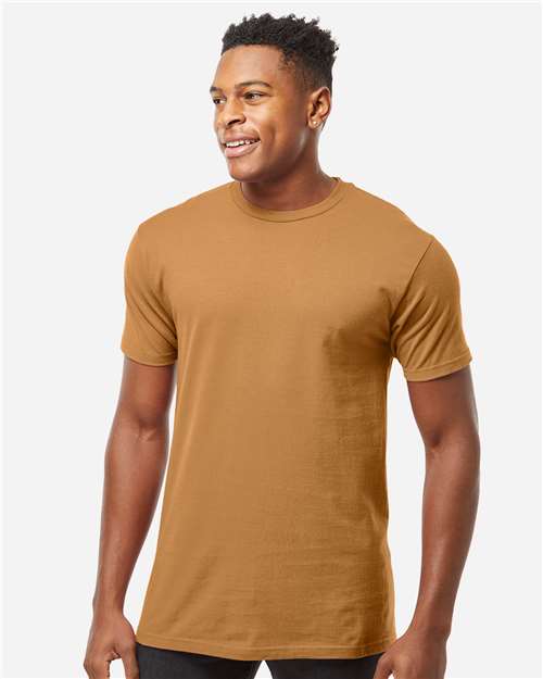 Tultex 290 Unisex Heavyweight Jersey T-Shirt - Camel - model front