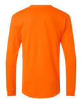 Tultex 291 Unisex Heavyweight Jersey Long Sleeve T-Shirt - Safety Orange - back