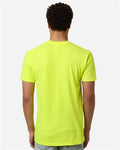 Tultex 293 Unisex Heavyweight Jersey Pocket T-Shirt - Safety Green - model back