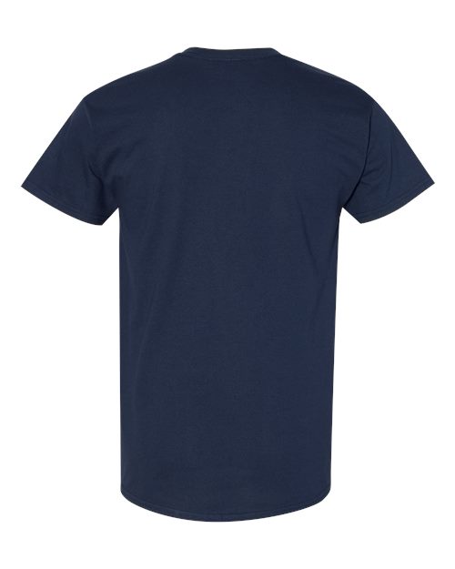 Gildan 50PLSMA Unisex Heavy Cotton Plasma Print T-Shirt - Navy - back
