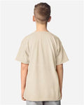 Gildan 64000B Youth Softstyle T-Shirt - Heather Oatmeal - model back