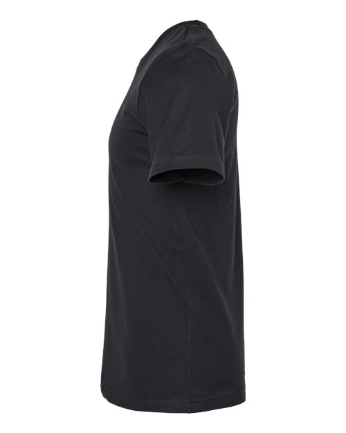 Tultex 602CVC Unisex Combed CVC T-Shirt - Solid Black - side