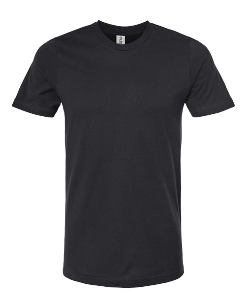 Tultex 602CVC Unisex Combed CVC T-Shirt - Solid Black - front