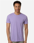 Tultex 602CVC Unisex Combed CVC T-Shirt - Heather Lavender - model front