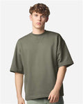 American Apparel FTEX00 Unisex French Terry Ex Crew Top - Lieutenant - model front