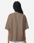 American Apparel FTEX00 Unisex French Terry Ex Crew Top - Savana - model back