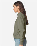 American Apparel FTJ00 Women's French Terry Full-Zip Jacket - Lieutenant - model side