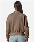 American Apparel FTJ00 Women's French Terry Full-Zip Jacket - Savana - model back