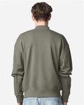 American Apparel FTJ77 Unisex French Terry Bomber Jacket - Lieutenant - model back