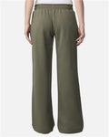 American Apparel FTP00 Women's French Terry Wide Leg Pants - Lieutenant - model back