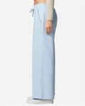 American Apparel FTP00 Women's French Terry Wide Leg Pants - Powder Blue - model side