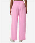 American Apparel FTP00 Women's French Terry Wide Leg Pants - Powder Pink - model back