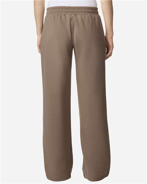 American Apparel FTP00 Women's French Terry Wide Leg Pants - Savana - model back