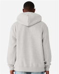 BELLA + CANVAS 4719 Unisex 10 oz. Heavyweight Hoodie Sweatshirt - Vintage Heather Grey - model back