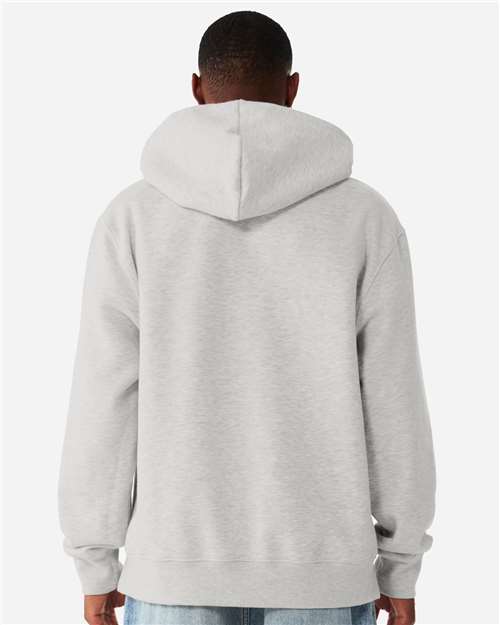 BELLA + CANVAS 4719 Unisex 10 oz. Heavyweight Hoodie Sweatshirt - Vintage Heather Grey - model back