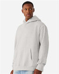 BELLA + CANVAS 4719 Unisex 10 oz. Heavyweight Hoodie Sweatshirt - Vintage Heather Grey - model side