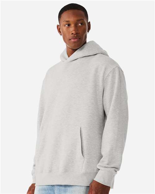 BELLA + CANVAS 4719 Unisex 10 oz. Heavyweight Hoodie Sweatshirt - Vintage Heather Grey - model side