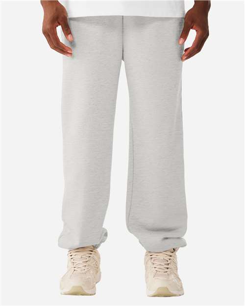 BELLA + CANVAS 4737 Unisex 10 oz. Heavyweight Sweatpants - Vintage Heather Grey - model front