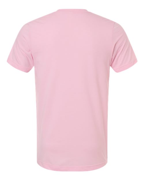 Tultex 602CVC Unisex Combed CVC T-Shirt - Heather Light Pink - back