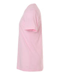 Tultex 602CVC Unisex Combed CVC T-Shirt - Heather Light Pink - side